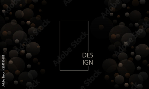 An exquisite composition with isolated circles.