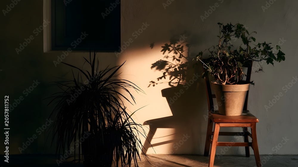 Fototapeta premium A compelling ic scene featuring subtle shadows and soft light conveying a tranquil and serene mood