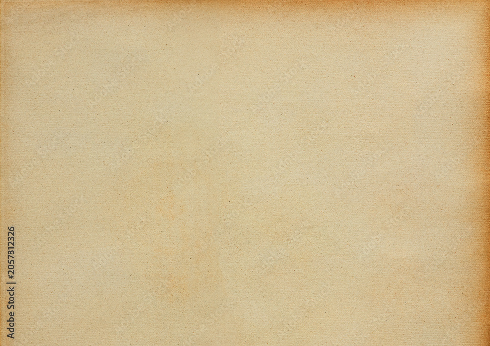 Obraz premium Aged, textured beige paper with subtle stains and a vintage look.