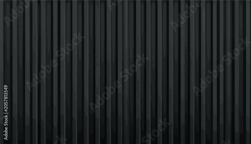 Obraz na plátne Dark black corrugated metal sheet texture background