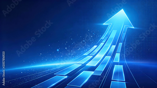 Glowing Upward Arrow
