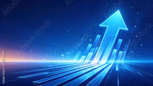 Glowing Upward Arrow