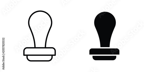 Bild auf Leinwand Stamp icon