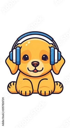 Cartoon illustration of a cheerful smiling boy with a backpack.