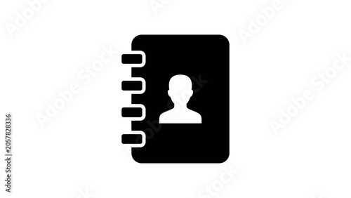 Contact Address Book Icon Vector Illustration Design