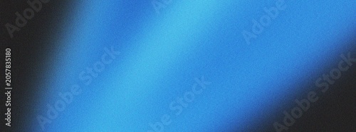 Cuadro en lienzo Abstract grain gradient background with vibrant blue color blend and dark edges with subtle noise texture effect