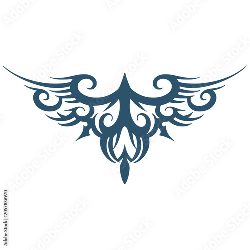 Tribal element ornamental tattoos illustration art