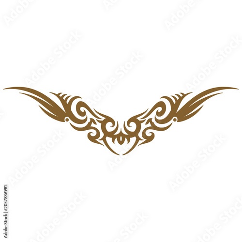 Tribal element ornamental tattoos illustration art