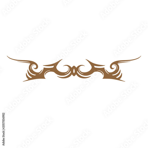 Tribal element ornamental tattoos illustration art