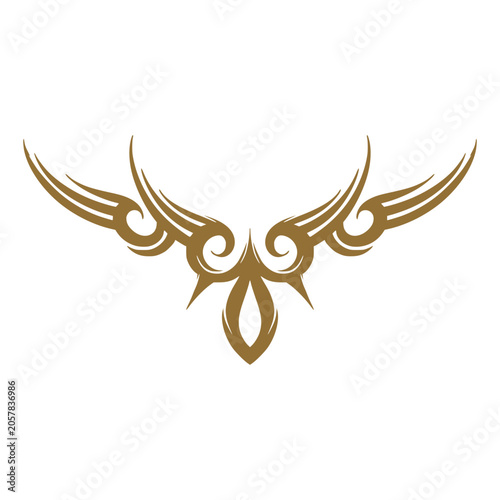 Tribal element ornamental tattoos illustration art