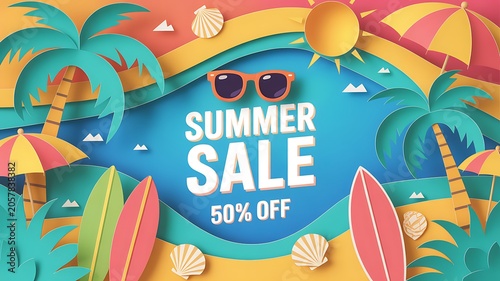 summer beach background