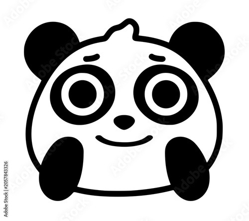 Cute Kawaii Panda Emoji Expression