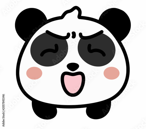 Cute Kawaii Panda Emoji Expression