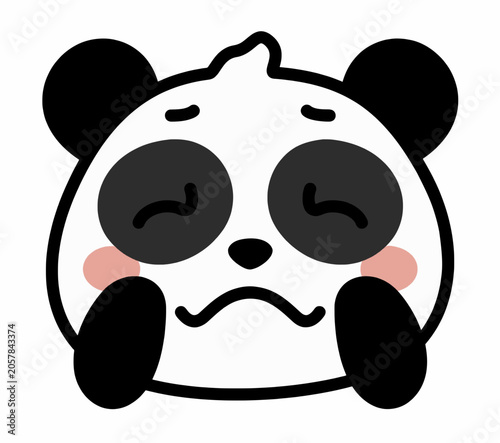 Cute Kawaii Panda Emoji Expression