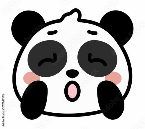 Cute Kawaii Panda Emoji Expression
