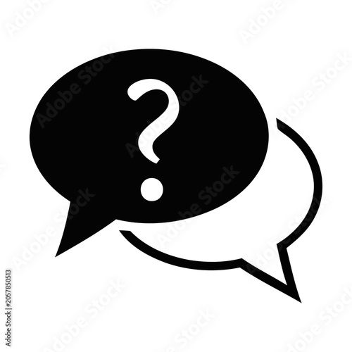 Εκτύπωση καμβά A speech bubble icon containing a question mark, typically used for help or inquiries