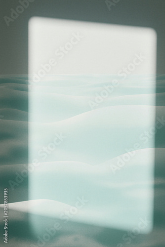 Soft Aqua Minimal Landscape Background