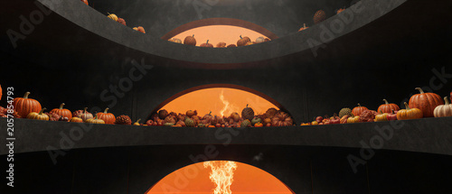 Modern Harvest Hosting Architectural Background