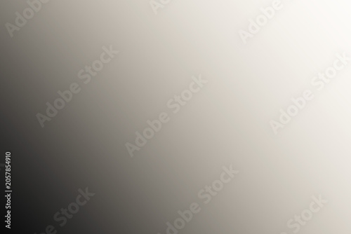 Abstract smooth gradient background with soft transition from black to white isolated on transparent background