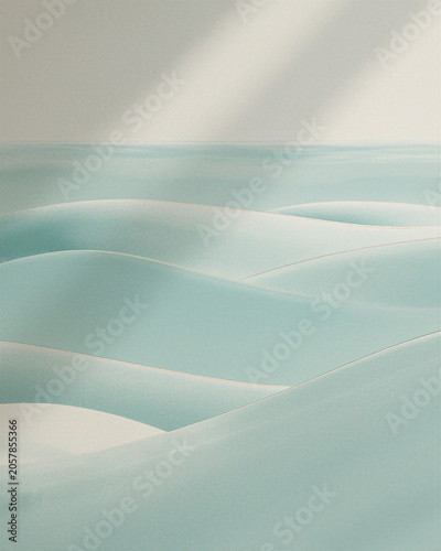 Soft Aqua Minimal Landscape Background