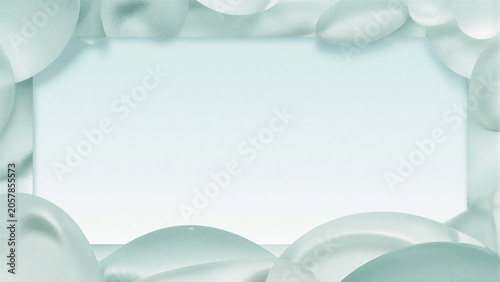 Soft Aqua Minimal Landscape Background