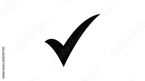 Photos Check mark silhouette against a white background silhouette