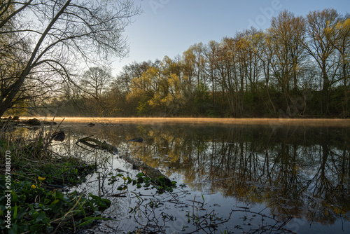 Ruhr river close to Froendenberg, North Rhine Westphalia, Germany