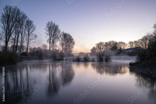 Ruhr river close to Wetter, North Rhine Westphalia, Germany