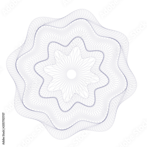 Watermark guilloche. Watermark pattern , Watermark banknote pattern. Banknotes check guilloche lines texture, secure waves patterns and passport paper. Currency banknote guilloche, security certificat