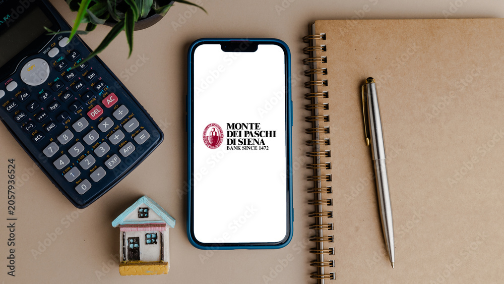 Naklejka premium Monte dei Paschi di Siena Historic Italian Bank Providing Financial Services, Banking Solutions, Wealth Management, and Investment Services