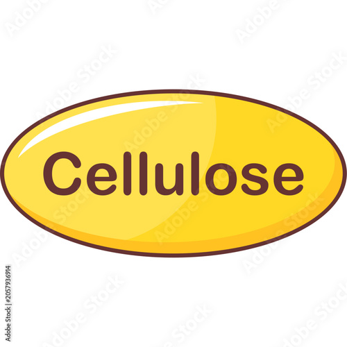 Cuadro en lienzo Cellulose Plant Fiber Molecule