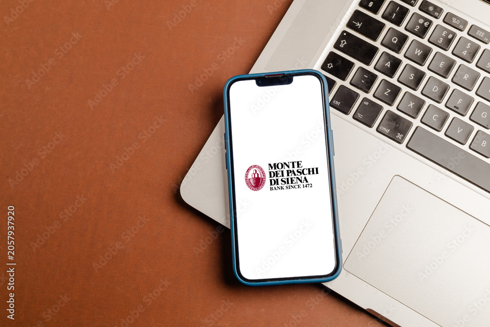 Naklejka premium Monte dei Paschi di Siena Historic Italian Bank Providing Financial Services, Banking Solutions, Wealth Management, and Investment Services