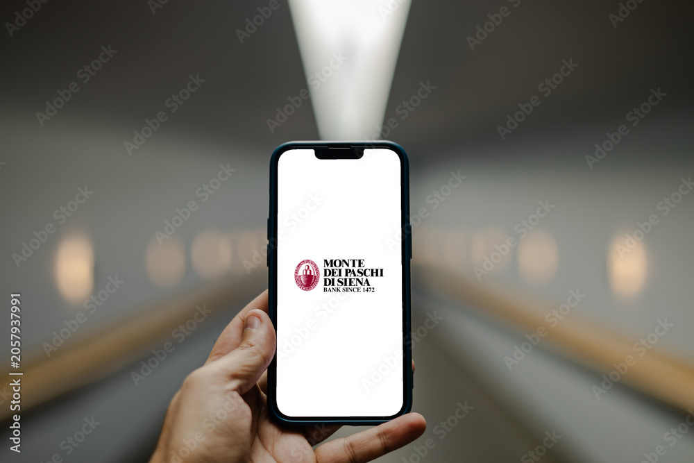 Naklejka premium Monte dei Paschi di Siena Historic Italian Bank Providing Financial Services, Banking Solutions, Wealth Management, and Investment Services