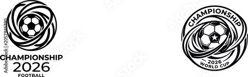фотографія 2026 football world cup championship logo design