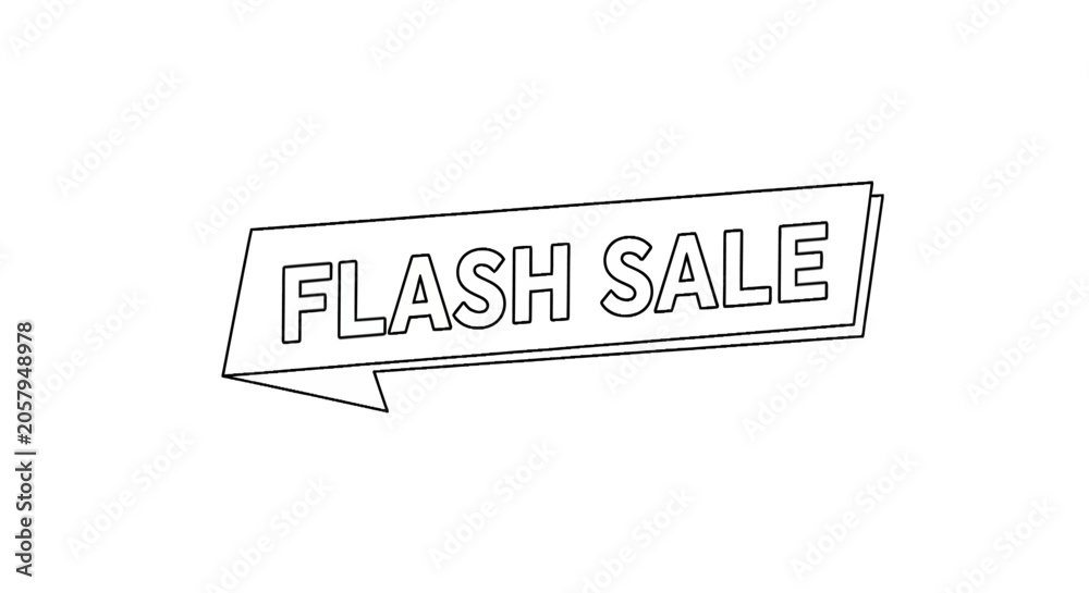 Obraz premium Flash sale banner sign symbol.