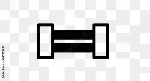 Tableau sur toile Abstract Equalizer Icon or Balance Symbol