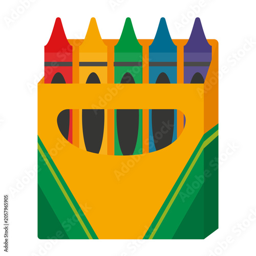 Colorful Crayons in a Pack Ready for Drawing and Creativity