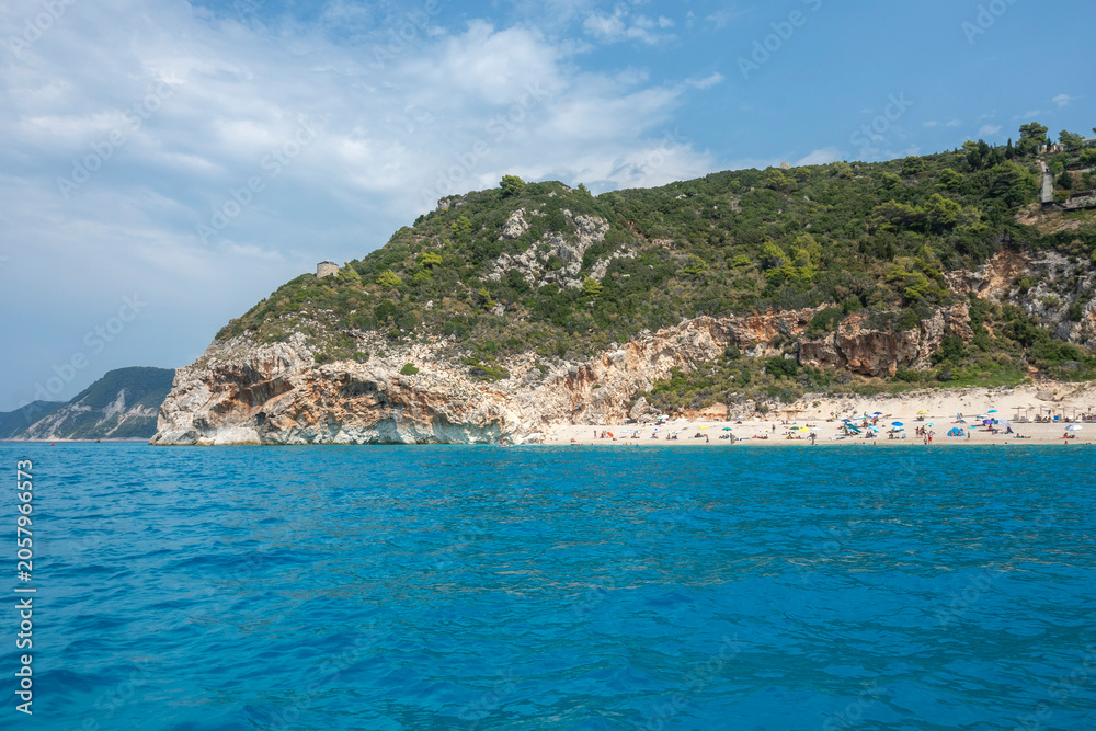Naklejka premium Milos beach at Lefkada Ionian Island, Greece