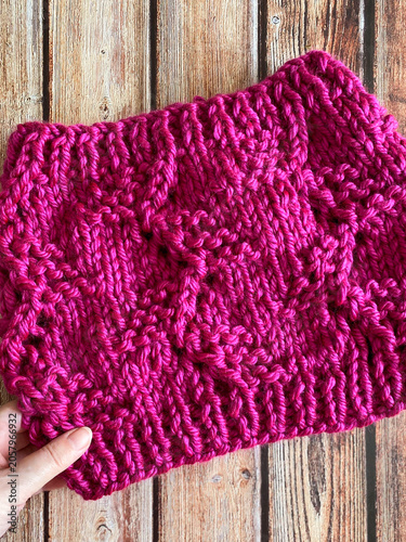 hand knit neck warmer cowl knitting 