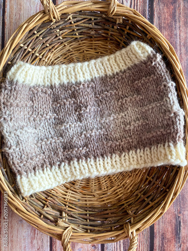 hand knit neck warmer cowl knitting 