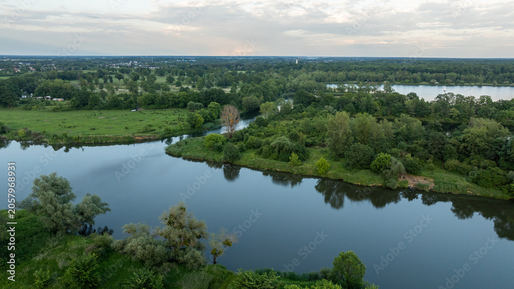 Fototapeta premium lake and forest
