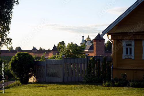 Suzdal, Vladimir Region, Russia. Suzdal is a protected city in the Vladimir Region of Russia, the administrative center of the Suzdalsky District.