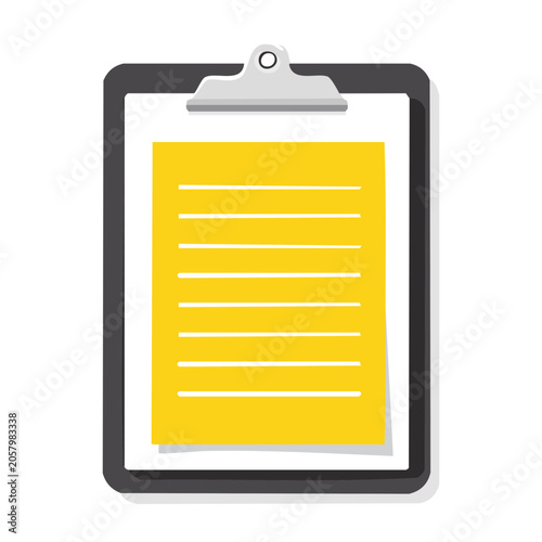 Smartphone with yellow notebook screen