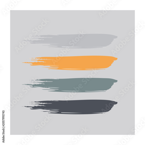 Modern gradient stripe pattern in teal orange and blue