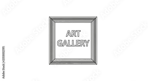 Art Gallery Signage Display Frame.
