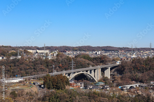 圏央道相模原IC付近の街並み（神奈川県相模原市緑区）