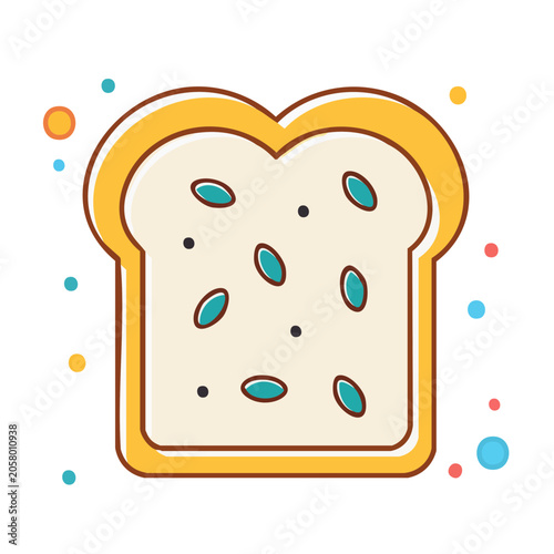 Yellow smiley face icon with blue eyes