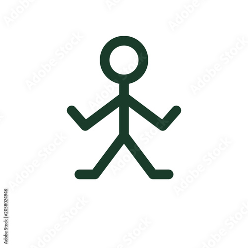 Yoga pose fitness icon — body stretching outline vector set