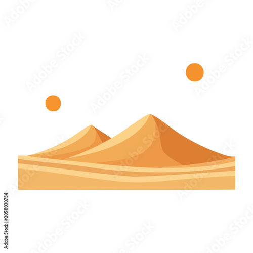 golden pyramid with sphere isolated