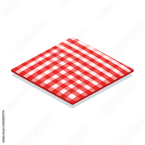 Red and white checkerboard pattern on transparent background